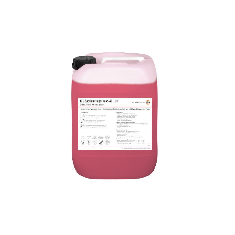 IBS Scherer 2050358 Nettoyant spécial WAS 40.100 (sols industriels et d'ateliers), 20 L