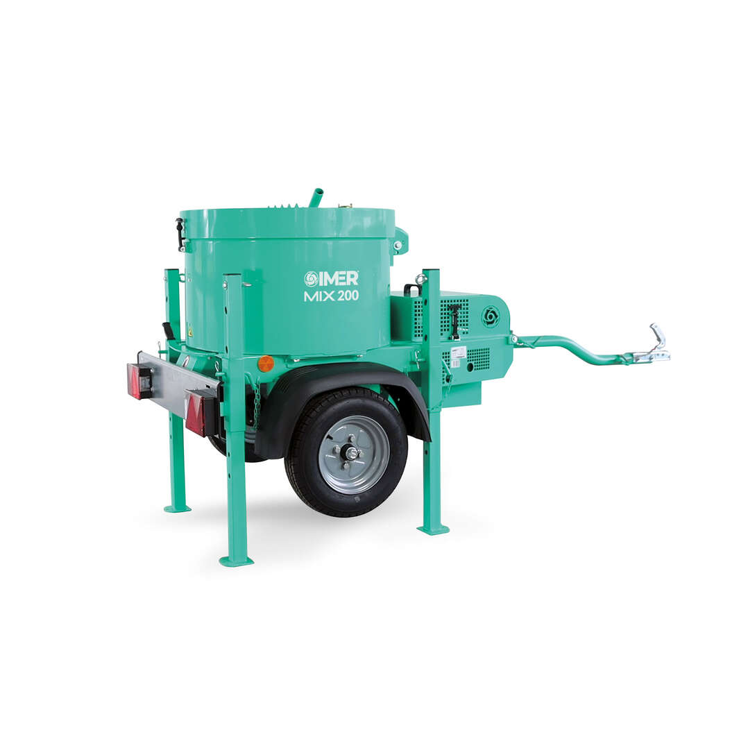 Imer 1195160 MIX 200 M&eacute;langeur &agrave; essence comprim&eacute; sur roues 200 litres 