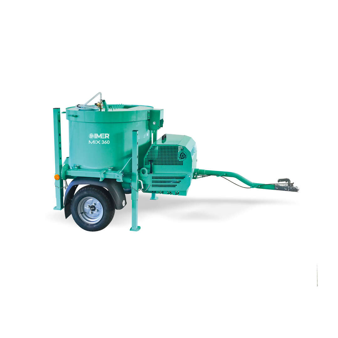 Imer 1194591 MIX 360 M&eacute;langeur de compression &eacute;lectrique sur roues 360 litres 400V