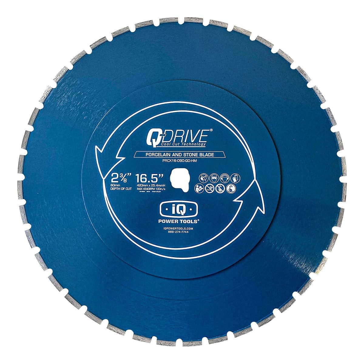 iQ Power Tools PRCX16-090-QD-HM Q-Drive Lame de scie diamantée 420mm Porcelaine et granit