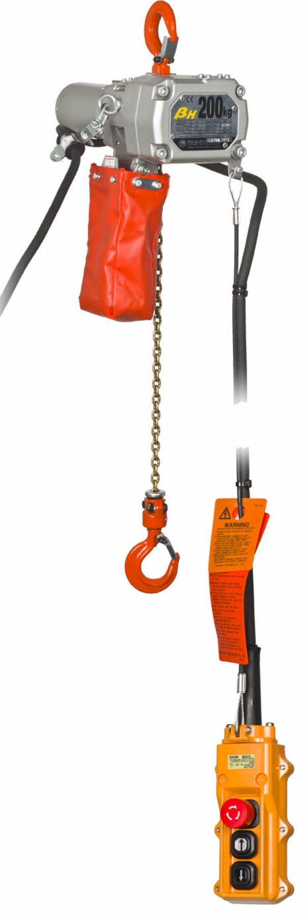 Rema 0511003-7 BETA-H/200KG/7M Elephant BETA 230 V palan électrique à chaîne 1 vitesse 7.0 mtr 200 kg 511003