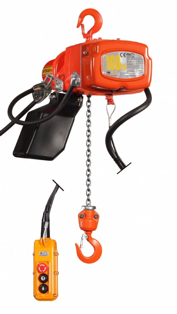 Rema 0511001-8 BETA-H/125KG/8M Palan électrique à chaîne Elephant 230 V 1 vitesse 8.0 mtr 125 kg 511001