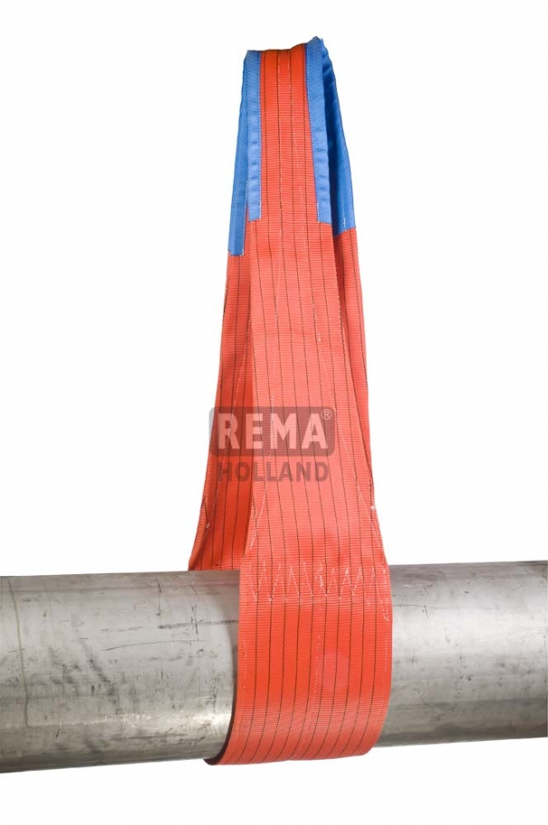 Rema 1211255 S1-PE-7M sangle de levage en polyester avec boucles renforcées 7,0 mtr 10000 kg