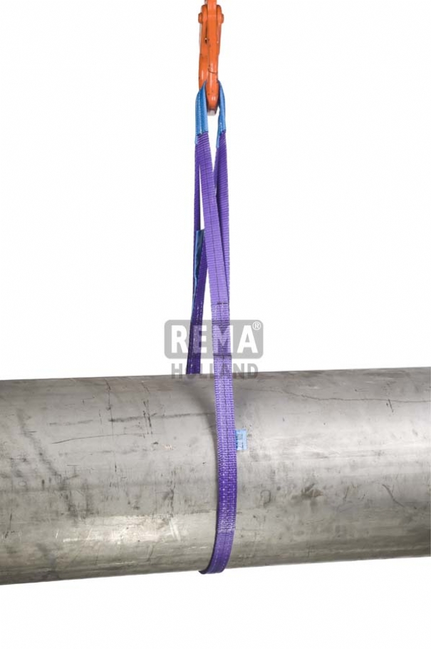 Rema 1211031 S1-PE-1M Élingues de levage en polyester avec boucles renforcées 1 mtr. 1000 kg
