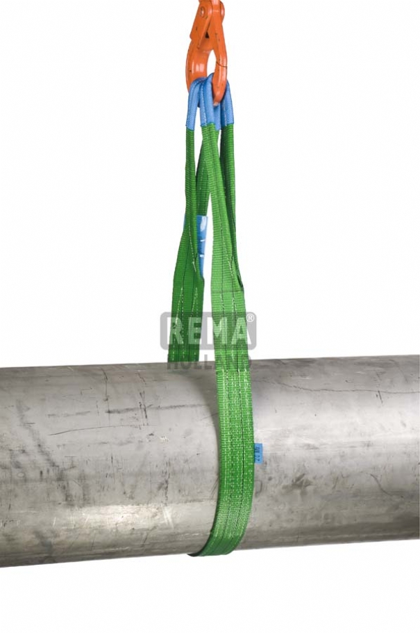 Rema 1211061 S1-PE-1M Élingues de levage en polyester avec boucles renforcées 1 mtr 2000 kg