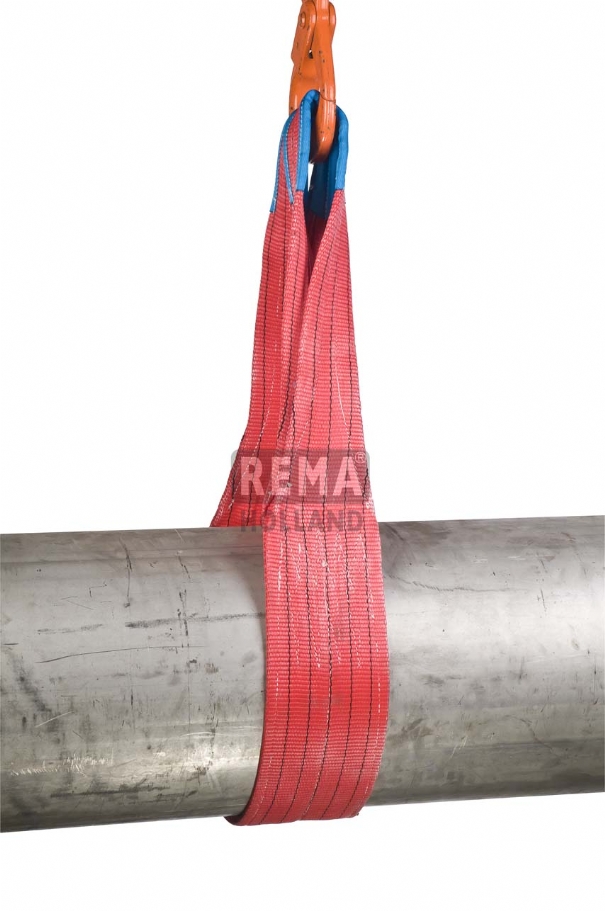 Rema 1211165 S1-PE-7M sangle de levage en polyester avec boucles renforcées 7,0 mtr 5000 kg