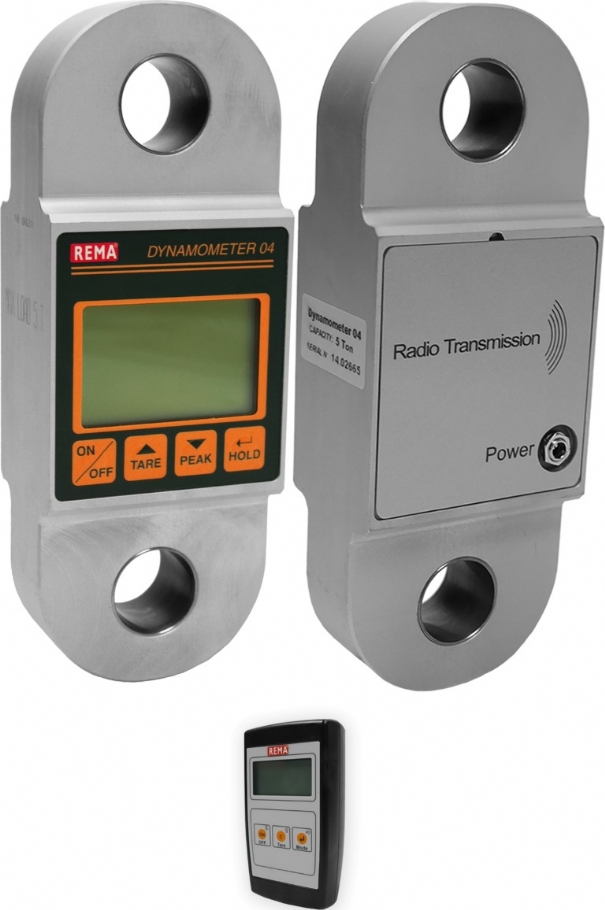 Rema 1512005 DSD04-10TX/RX Dynamomètre 04 avec lecture à distance 10000 kg
