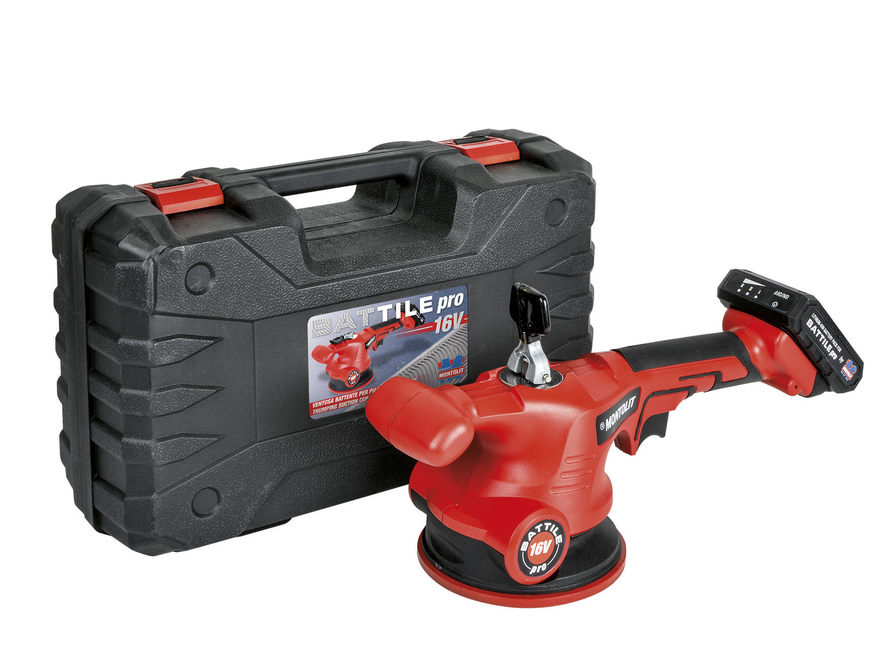Montolit MONTBATT-P2 Montbatpro Battile Pro 2 Système d'aspiration vibrateur de carrelage