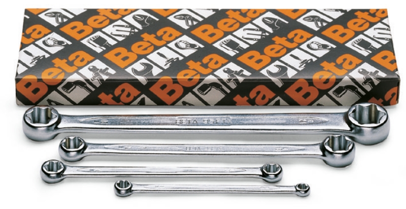 Beta 000950325 95FTX/S4 Jeu de 4 pièces de clés plates doubles pour boulons Torx® extérieurs (article 95FTX)