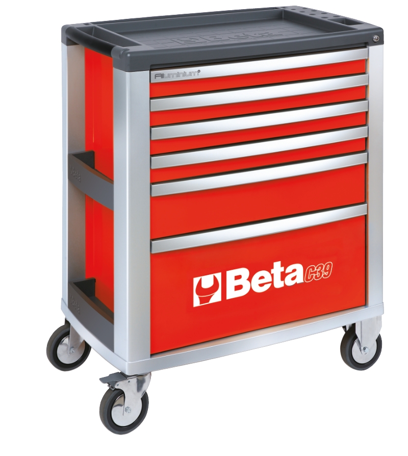 Beta 039000033 C39-6/R Chariot à outils avec six tiroirs