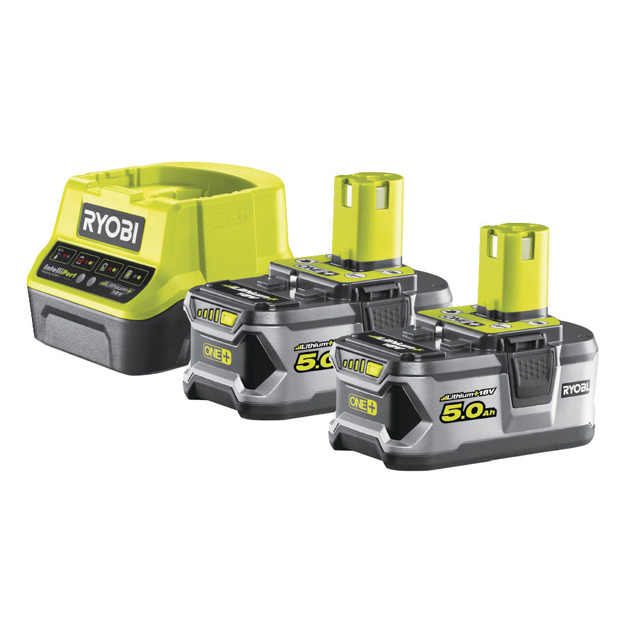 Ryobi Accessoires 5133003364 RC18120-250 2 x Batterie One+ 18 volts 5.0 Ah Li-ion