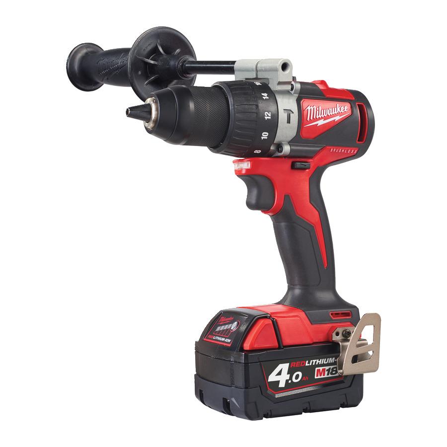 Milwaukee 4933464560 M18 BLPD2-402X Perceuse à percussion compacte sans balais 18V 4.0Ah Li-Ion