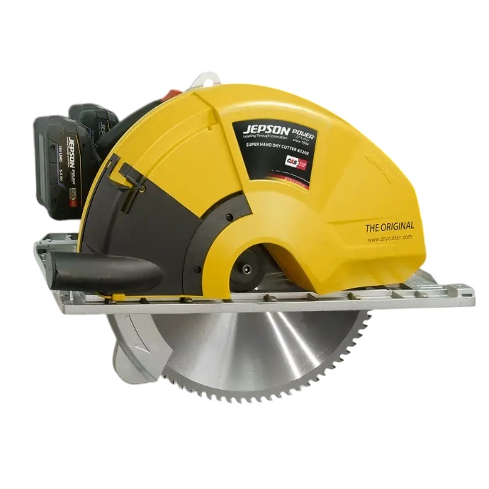 Jepson 608270ES Super Hand Dry Cutter 8203E Scie circulaire Accu-métal + lame de scie HM Ø 320 84T hors batterie et chargeur en boîte