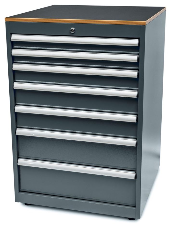 Huvema K7100G Armoire à outils à 7 tiroirs