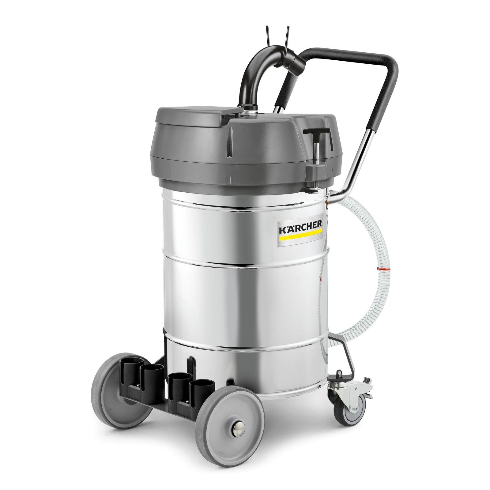 Kärcher Professional 9.987-884.0 IVR-L 100/24-2 Me Aspirateur industriel compact en acier inoxydable 230V 100L 23kPa liquides corrosifs