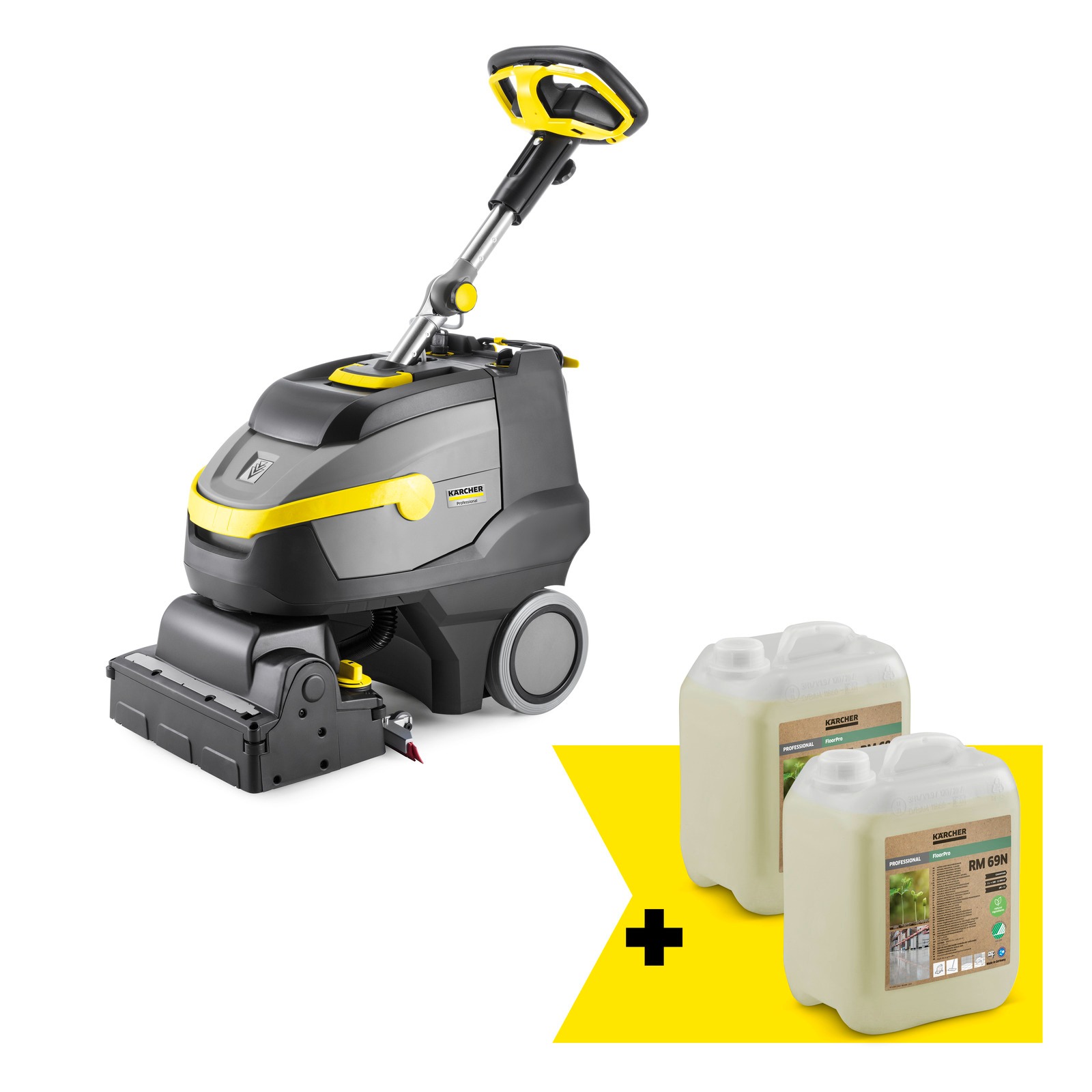 Kärcher Professional 1.783-494.0 BR 35/12 C Bp Pack Go!Further Noir machine à récurer/aspirer sans fil 25.2V 12/12L 700-1500rpm incl. 21Ah et chargeur intégré