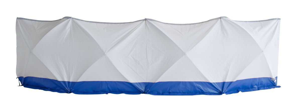 KARSTEN 500952 Écran de sécurité Blindage blanc/bleu 7,20 mètres