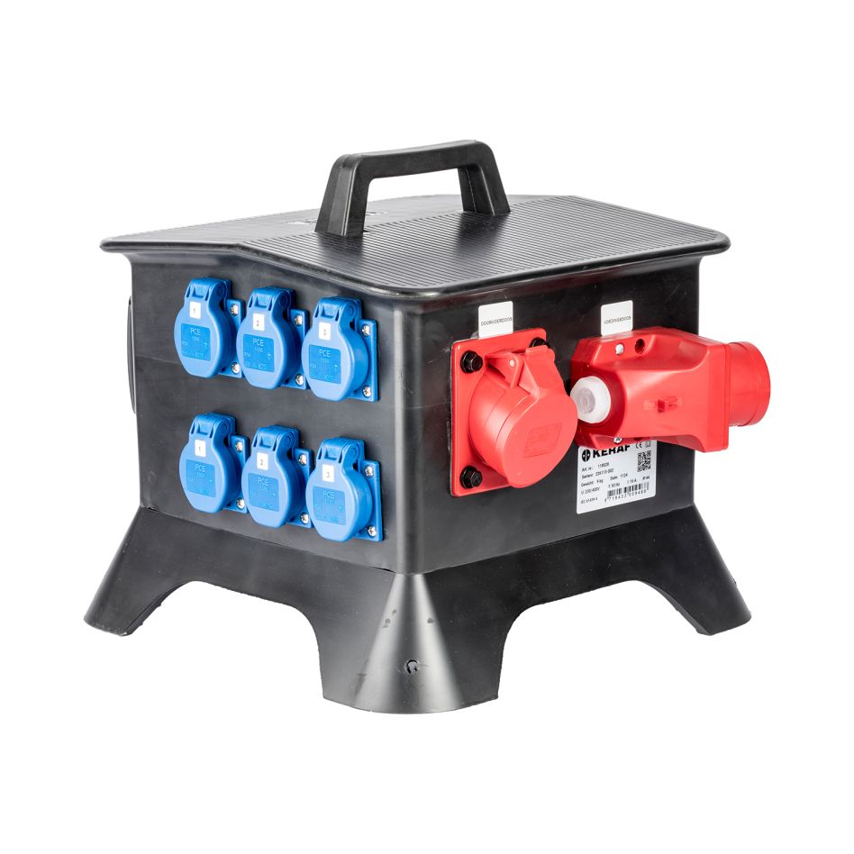 Keraf 104944 KE05 Boîte de jonction 16A avec boucle de 32A