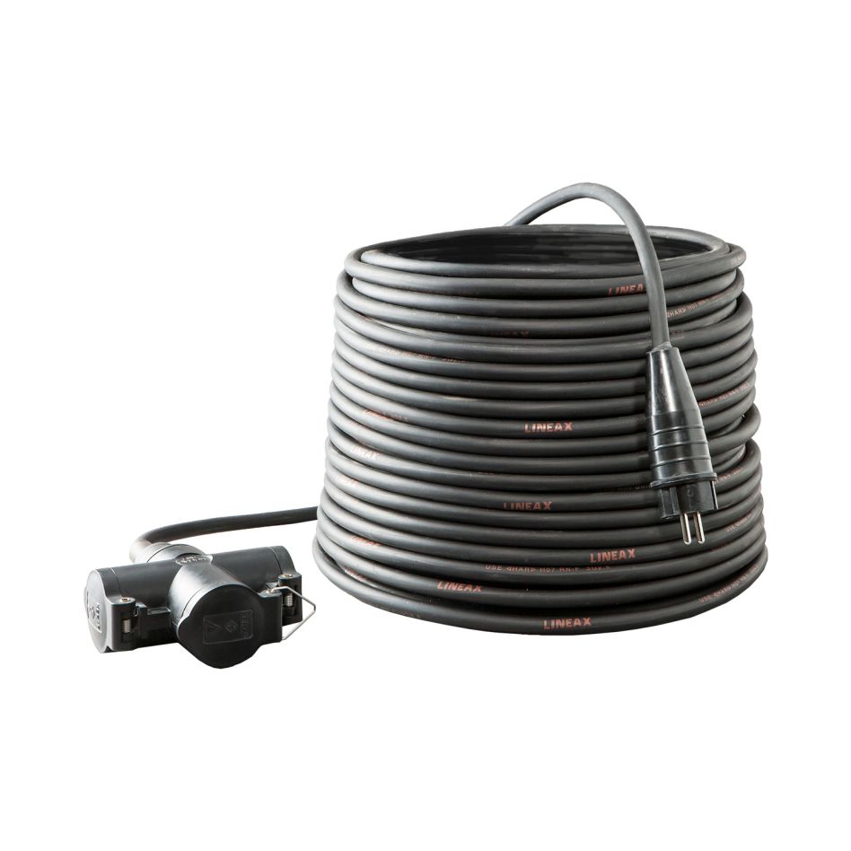 Keraf 105960 Câble de rallonge 10 m 3x2,5 mm² H07RN-F avec 802