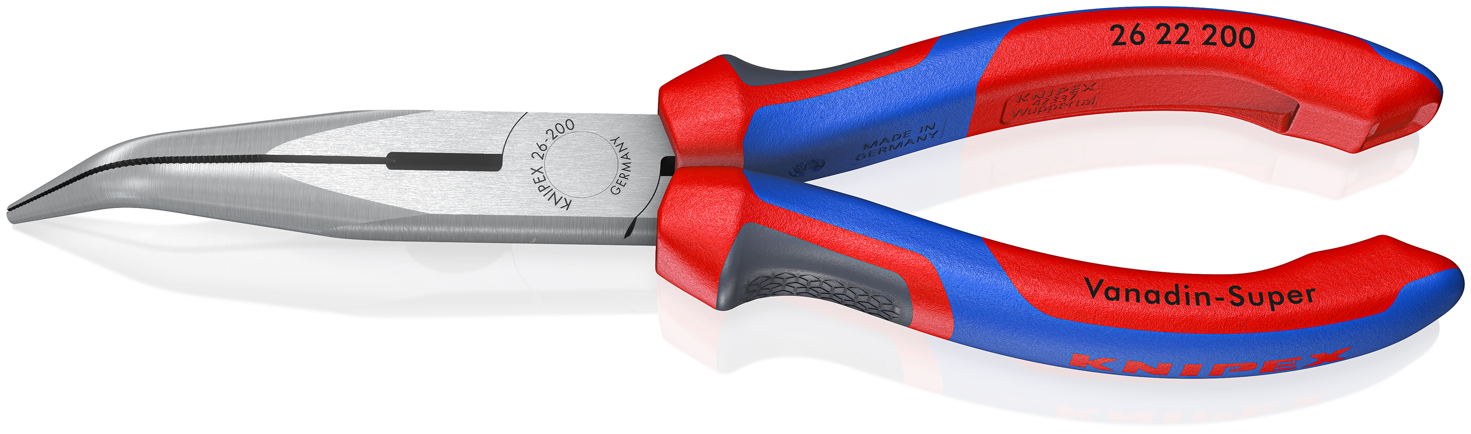 Knipex 26 22 200 26.22.200 Pince coupante demi-ronde 200 mm (bec de cigogne)