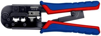 Knipex 97 51 10 SB Pince à sertir pour connecteurs Western 6-8 broches RJ11/12-RJ45