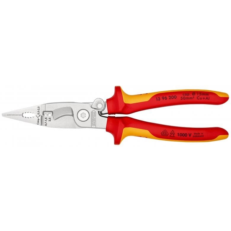 Knipex 13 96 200 Pince d'installation électrique VDE 200 mm