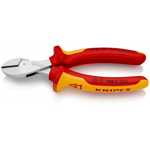Knipex 73 06 160 Pinces coupantes diagonales X-Cut® VDE 160 mm
