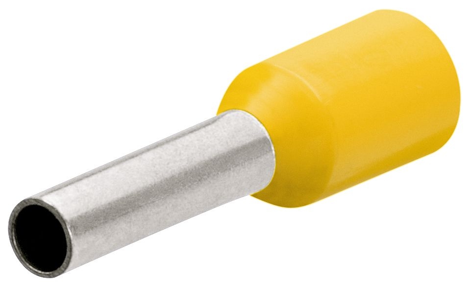Knipex 97 99 356 Embouts pour conducteurs avec collier en plastique 100 pièces câble 6 mm2 (Jaune)