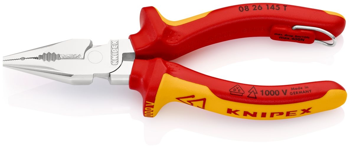 Knipex 08 26 145 T VDE Embout à cuvette pointue 145 mm