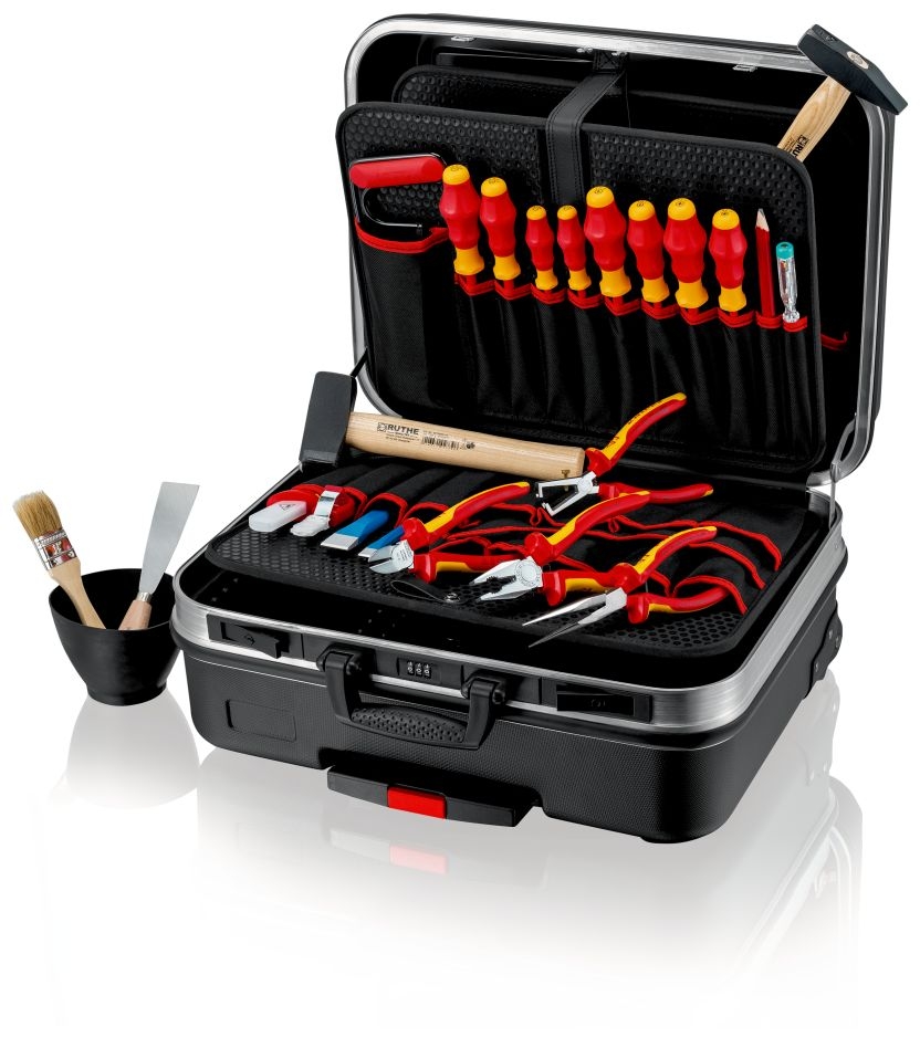 Knipex 00 21 06 HL S Mallette à outils remplie "BIG Basic Move" Electro 24 pièces
