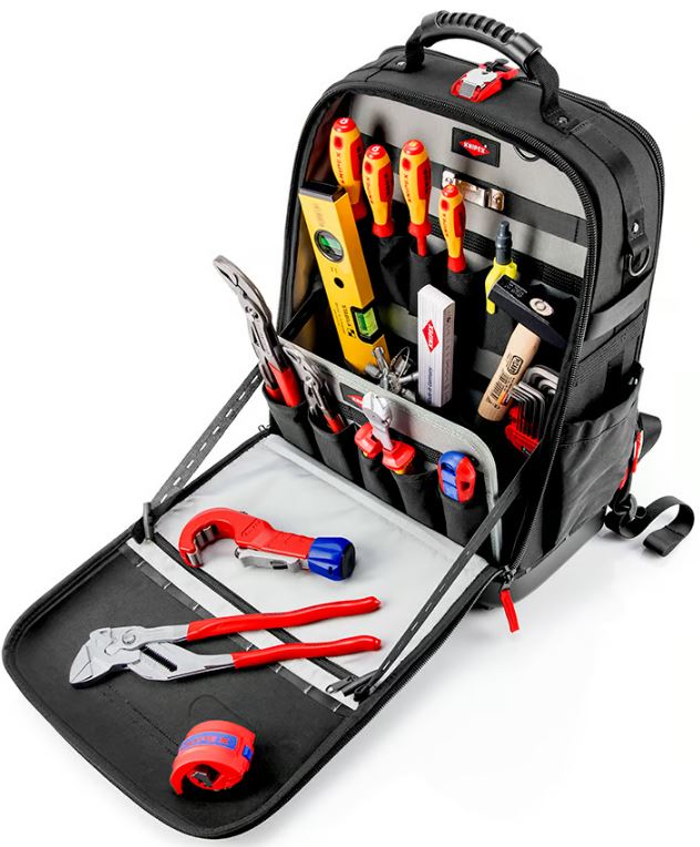 Knipex 00 21 50 S Sac à dos modulaire X18 pour outils sanitaires 17 pièces
