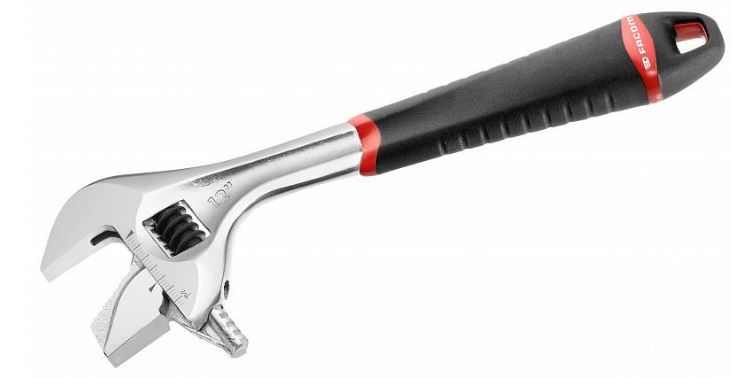 Facom 101.8GR Clé à molette bi-matière 201 mm