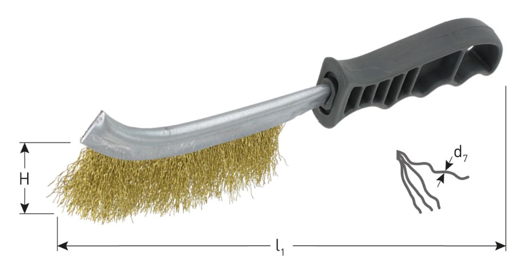 Rotec 798.0830 Brosse à main 265 x 28 x 0,30 mm Fil de laiton