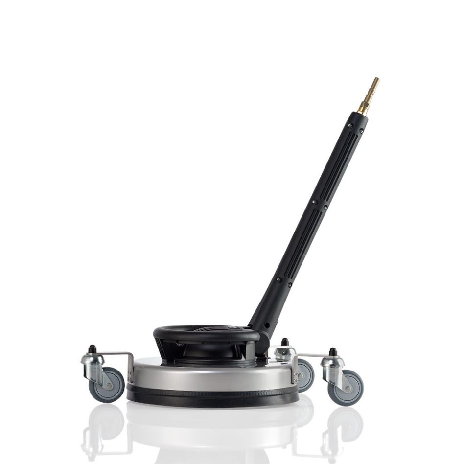 Kränzle Accessoires 41891 Nettoyeur rond UFO long en acier inoxydable 350 mm avec roues et buse à dégagement rapide D12 taille 045