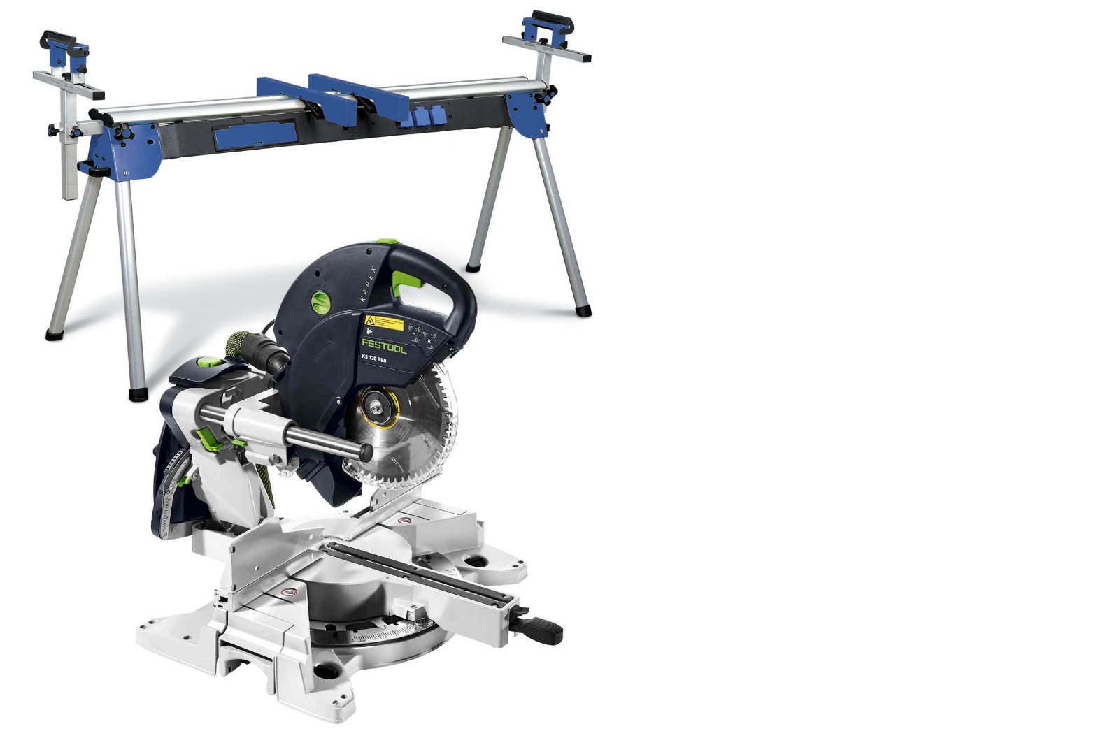 Festool KS120REB TN3200 KS120REB Tronçonneuse + châssis TN (pliable) + 5 ans de garantie concessionnaire !