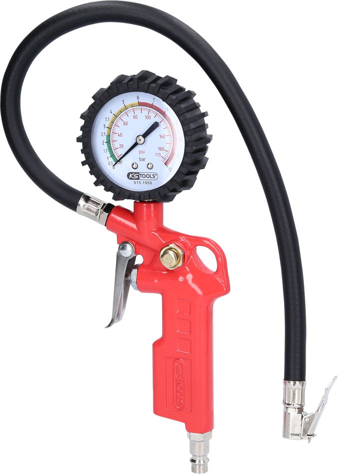 KS Tools 515.1950 Manomètre pour pneus 0-12bar