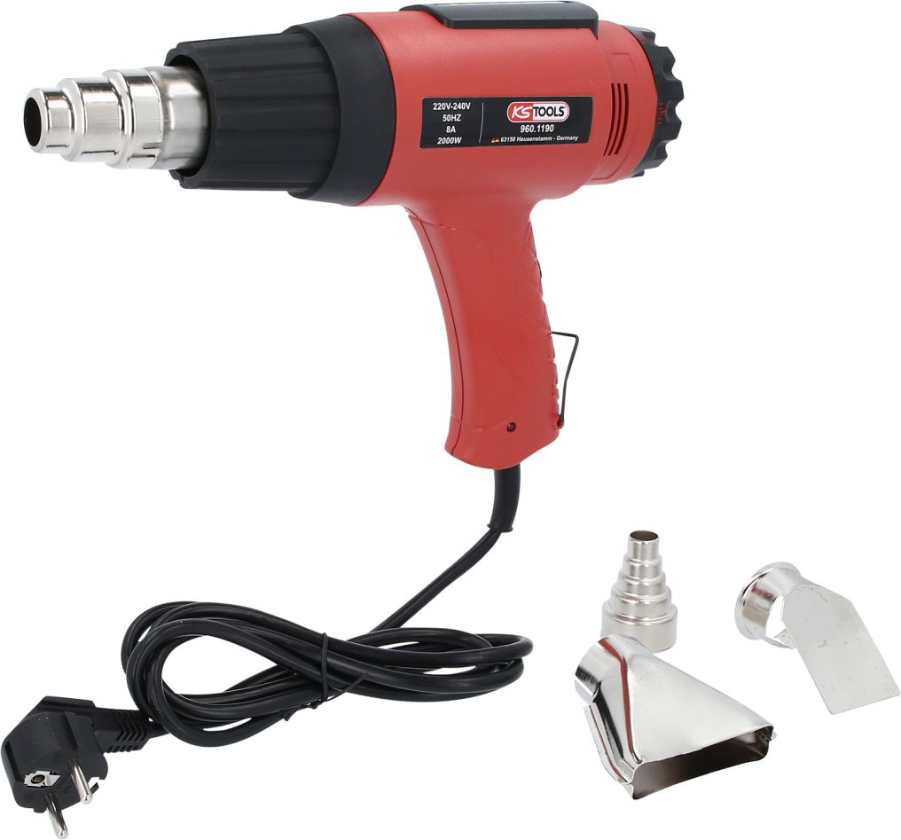 KS Tools 960.1190 Ensemble de pistolets thermiques comprenant 4 accessoires