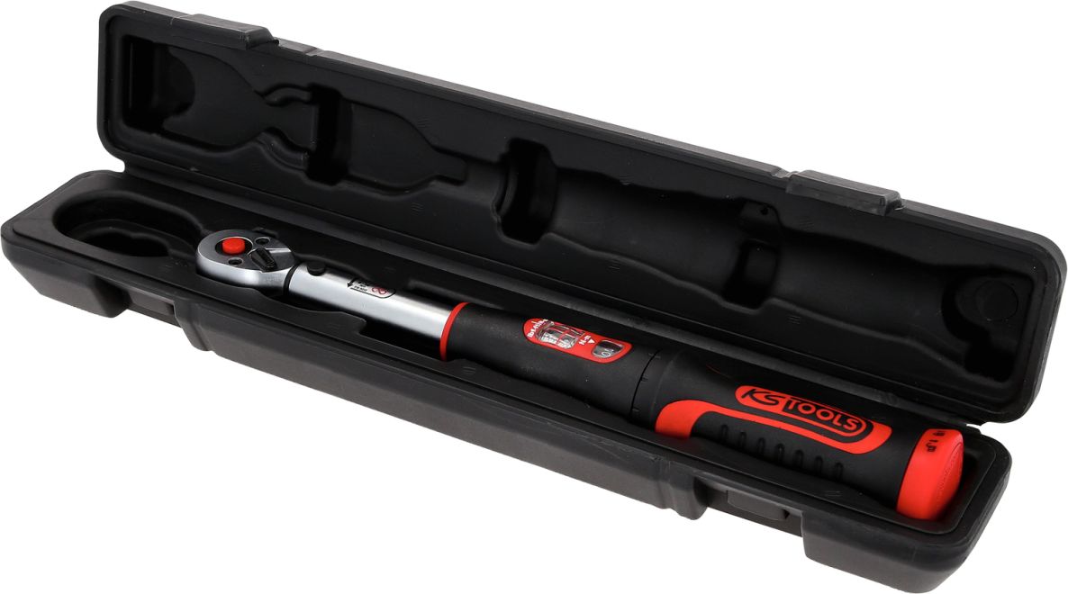 KS Tools 516.9012 Clé dynamométrique 1/4" INFINITOOL avec tête à cliquet commutable 5-25 Nm