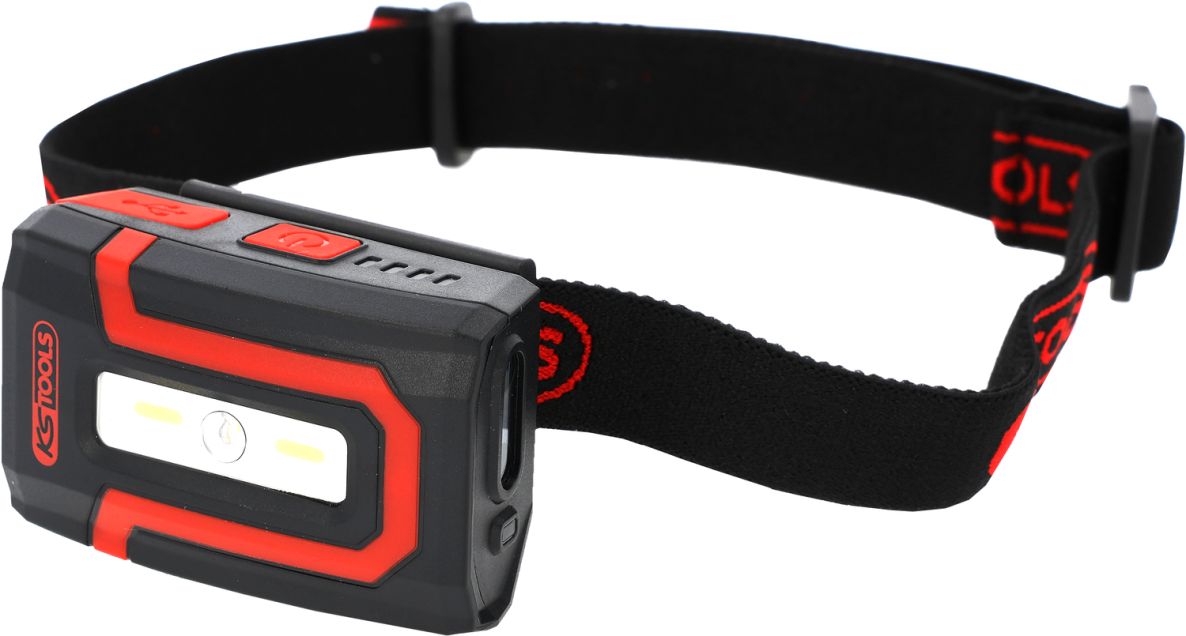KS Tools 150.4625 Lampe frontale/lampe de travail eQi UltimateBEAM 2-en-1 450 lumens