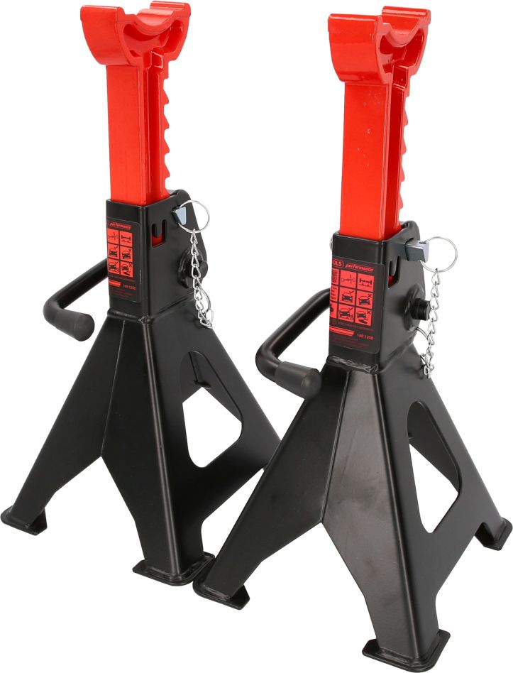 KS Tools 160.1250 performance Support d'essieu à réglage rapide, 3000 kg, en paire