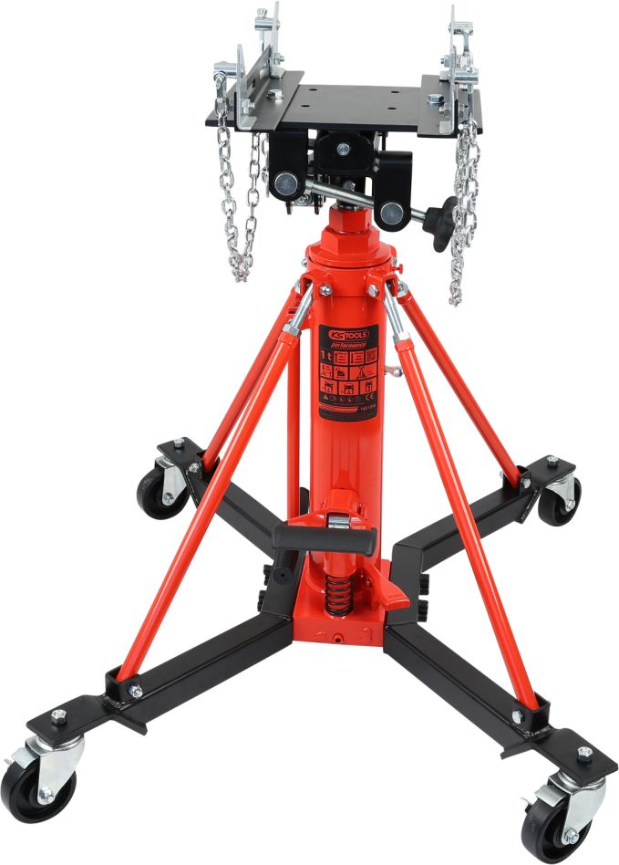 KS Tools 160.1310 performance Cric de transmission hydraulique avec table 1000 kg