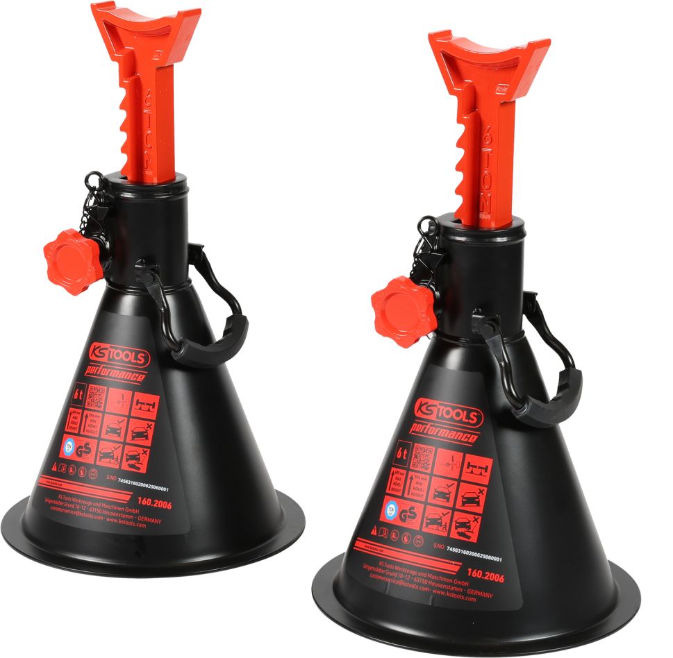 KS Tools 160.2006 performance Supports d'essieux 6 t par paire