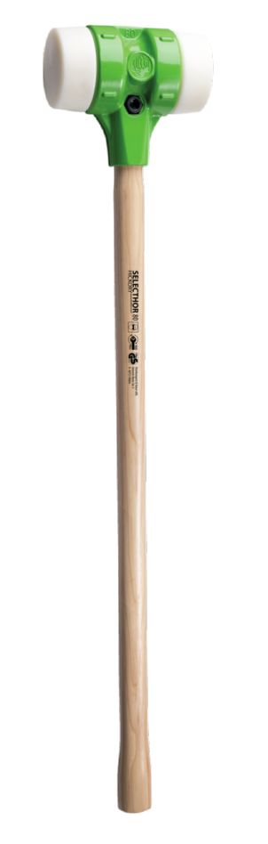 Kukko 3-080112-NY-NY-1 SELECTHOR NY Marteau &agrave; percussion douce long &Oslash; 80 mm longueur 900 mm