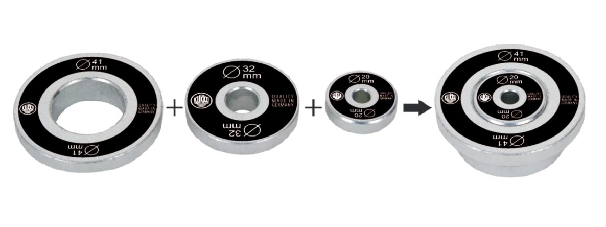 KUKKO 600-17 Kit de pression universel (3 pièces) Ø 20 32 41 mm