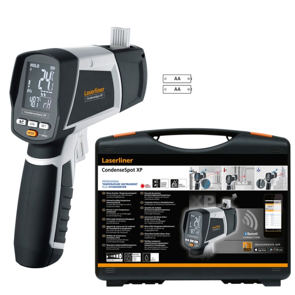 Laserliner 082.047A Appareil de mesure du climat, de l'humidité et de la température CondenseSpot XP Professional
