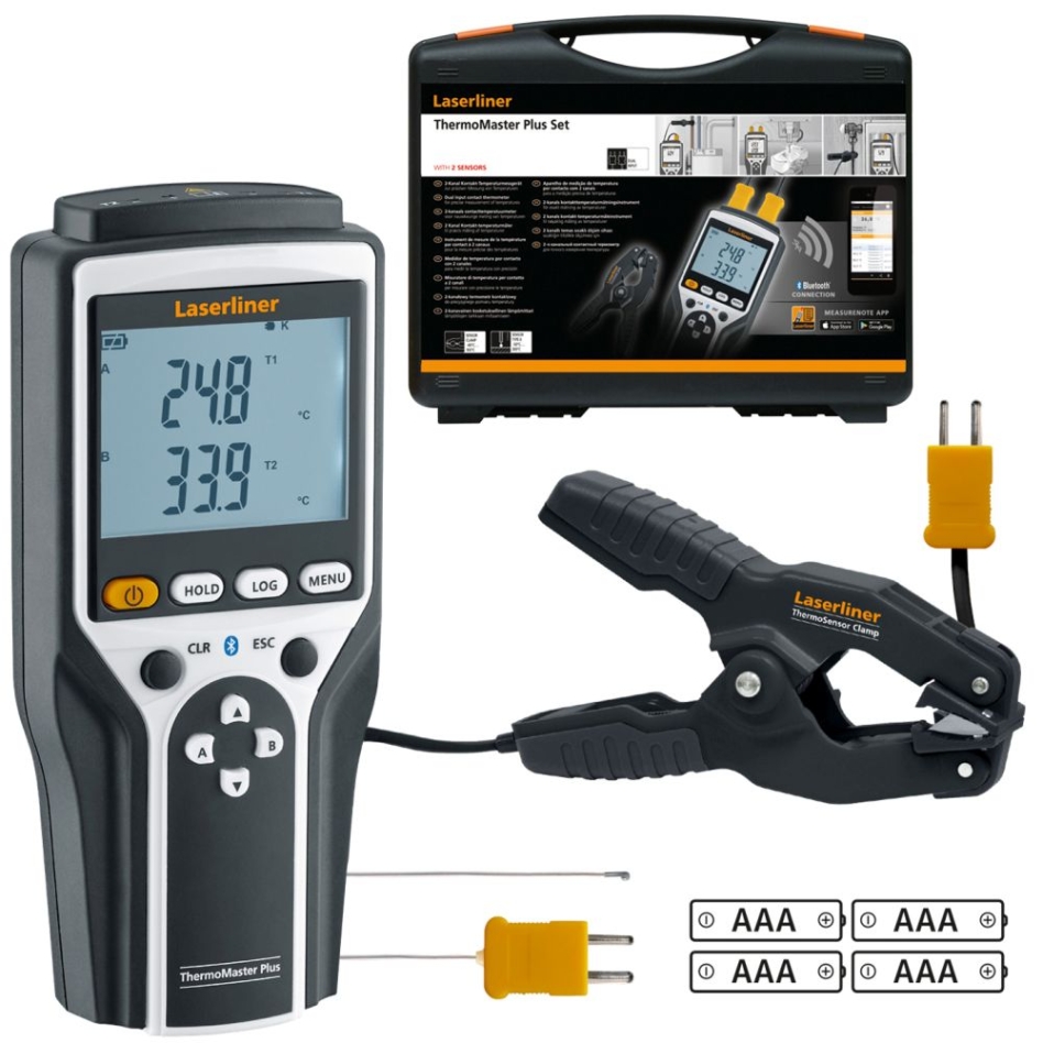 Laserliner 082.036A ThermoMaster Plus set Thermomètre à contact