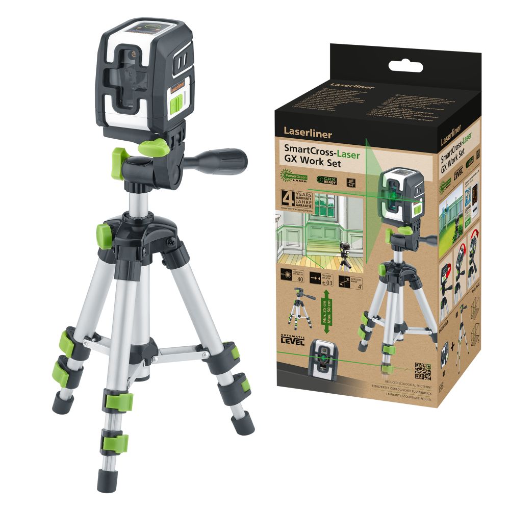 Laserliner 036.733E SmartCross-Laser GX Cross Line Laser Vert