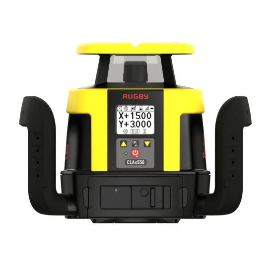 Leica 6018541 Rugby CLAx550 Self-levelling Battery rotation laser horizontal et vertical 1x batterie et chargeur en mallette