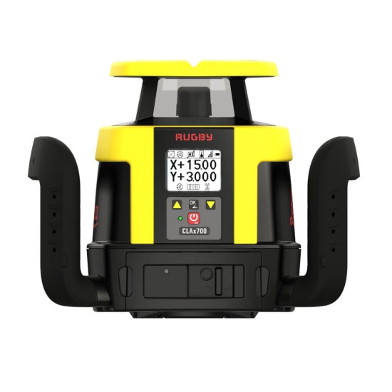 Leica 6018543 Rugby CLAx700 Self-levelling Battery rotation laser horizontal et vertical 1x batterie et chargeur en mallette