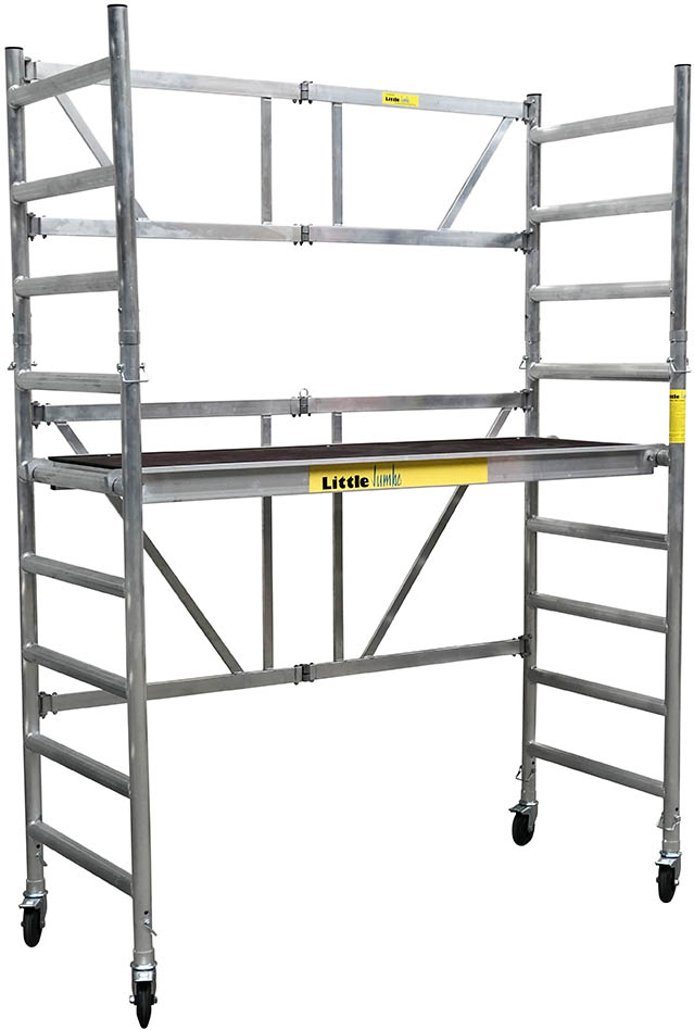 Little Jumbo 11401838 SuperPRO M-Max échafaudage pliant + Superstructure avec trappe (LxLxH 1,89x0,75x2,54 mtr)